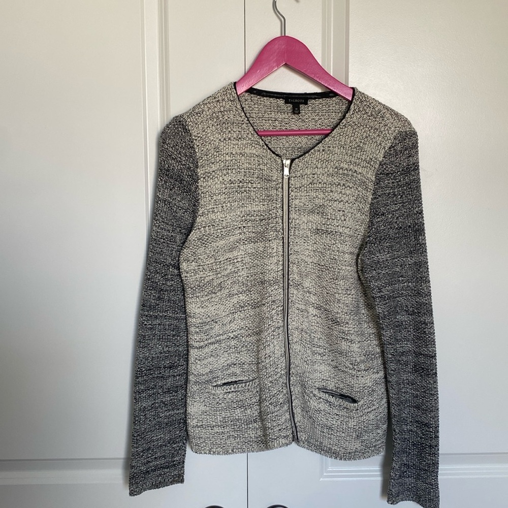 Talbots Zipper Knit‎ Cardigan/ Jacket
